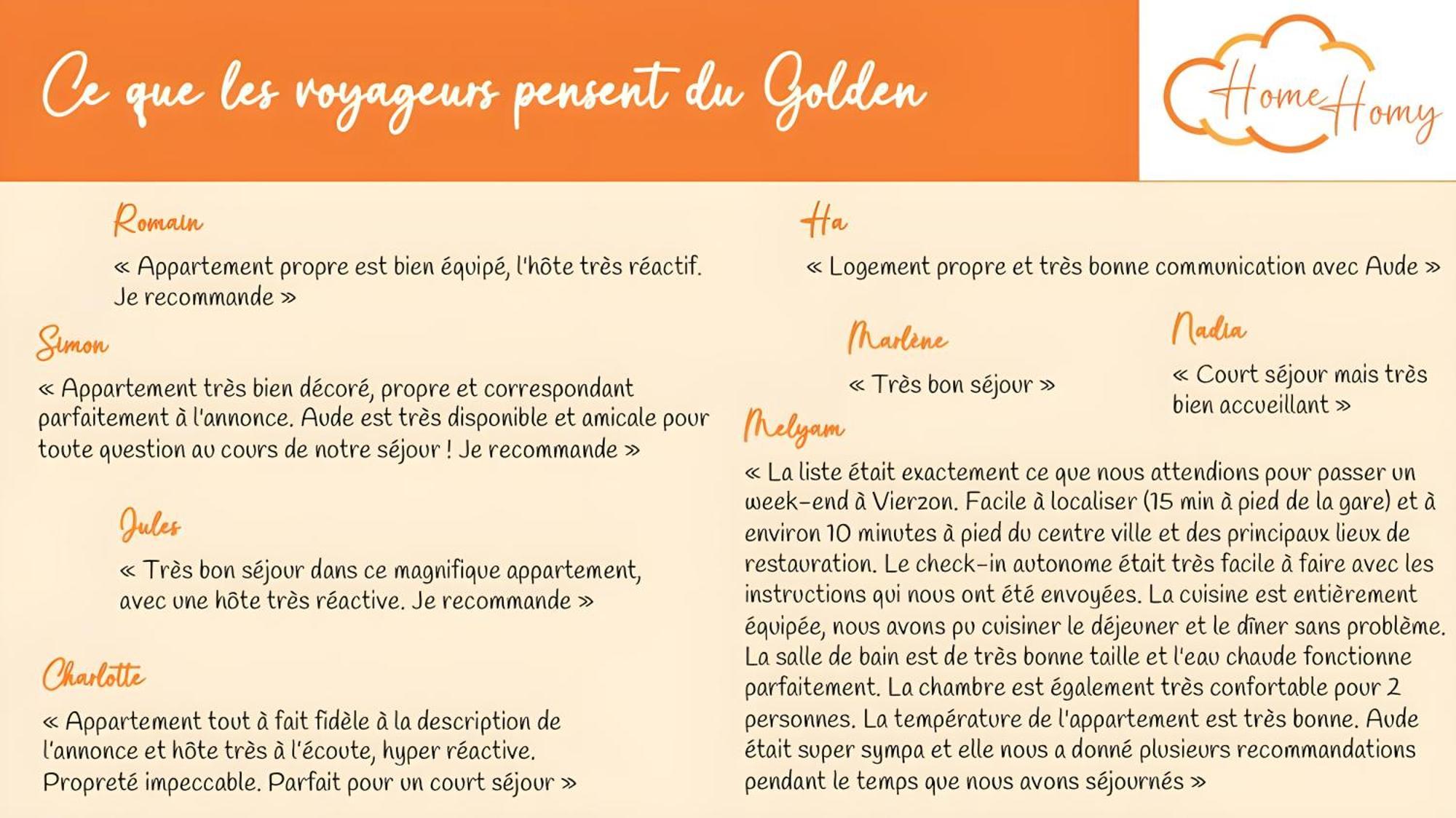 Le Golden - Home Homy Vierzon Exteriér fotografie